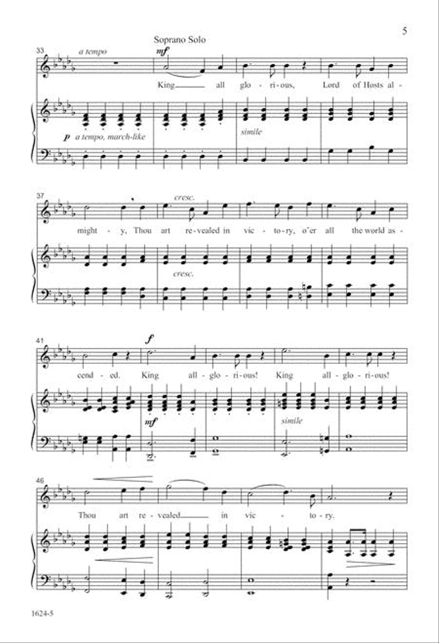 King All-Glorious King All-Glorious 4-Part scores gallery preview page 5