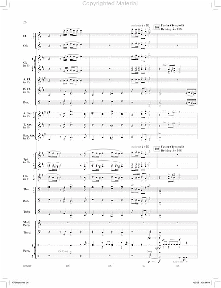 Orion's Sword Orion's Sword Concert Band scores gallery preview page 27