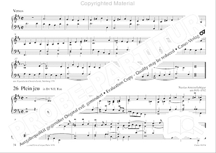 Organo pleno. Orgelstucke zum Ein- und Auszug Organ Solo scores gallery preview page 42