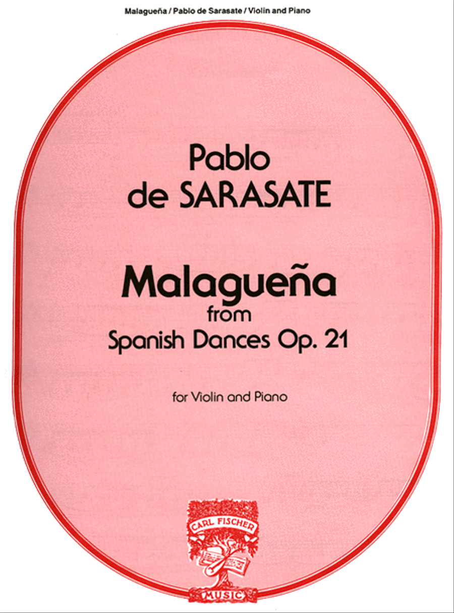 Malageuna From Spanish Dances Violin Solo scores gallery preview page 1