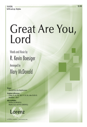 Book cover for Great Are You, Lord