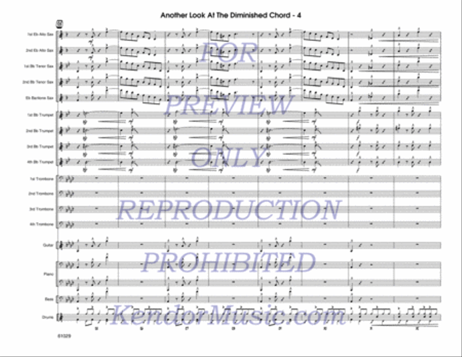 Another Look At The Diminished Chord Jazz Ensemble scores gallery preview page 5