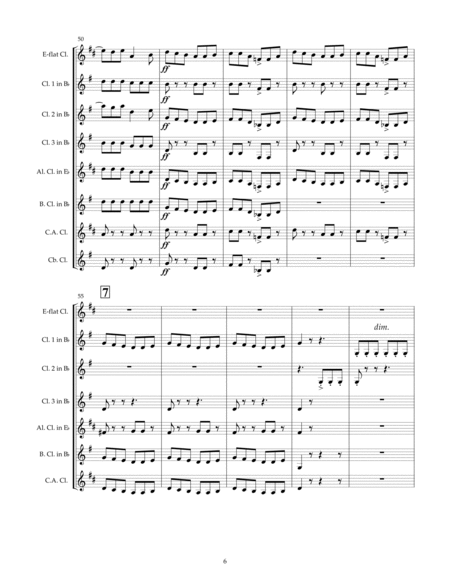 Danse for Clarinet Choir (Score)