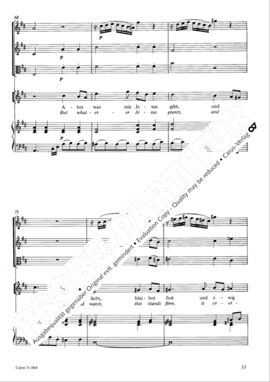 See now, what kind of love (Sehet, welch eine Liebe hat uns der Vater erzeiget) 4-Part scores gallery preview page 34