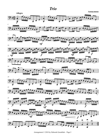 Background Trios for Strings, Volume 1 - Cello A
