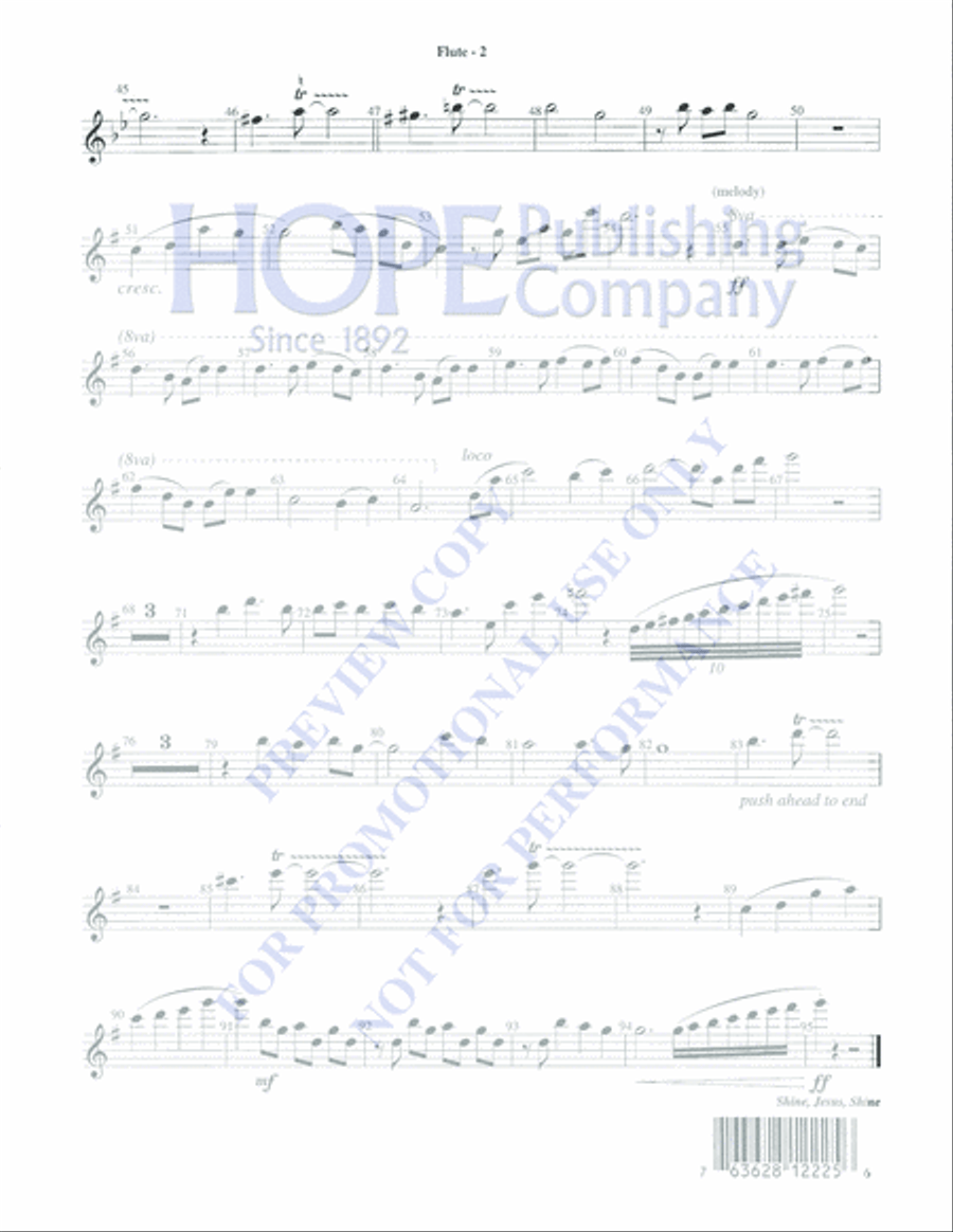 Shine, Jesus, Shine Shine, Jesus, Shine Flute scores gallery preview page 2