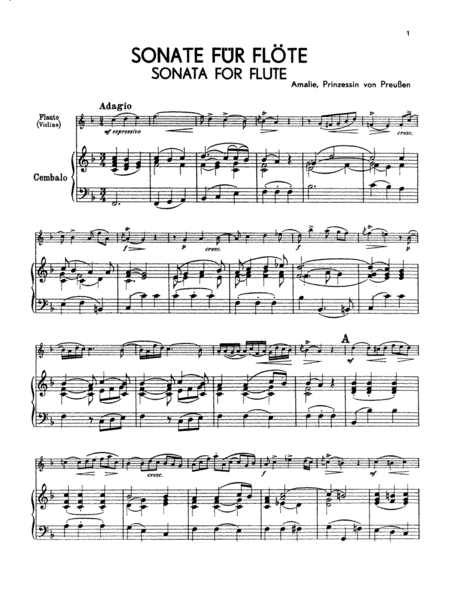 Sonata for Flute in F Major