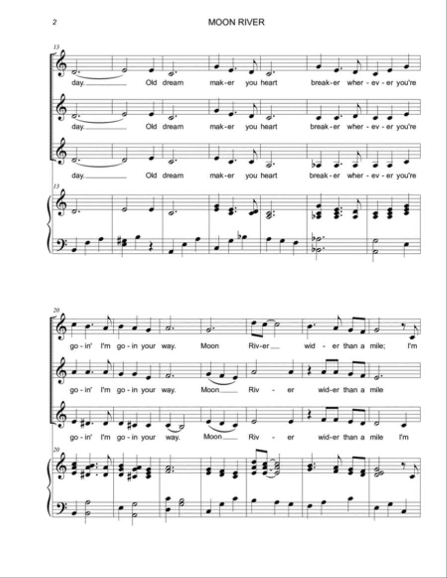 Moon River Moon River SSA scores gallery preview page 3