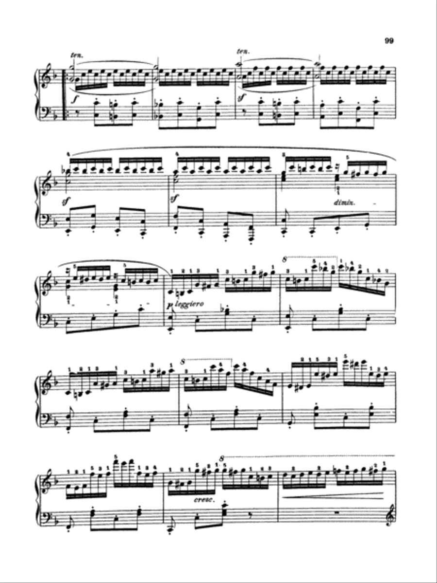 Czerny: School of Velocity, Op. 299 No. 40 Piano Solo scores gallery preview page 3