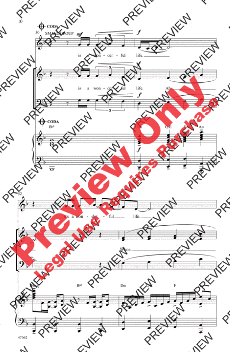 Wonderful Life 3-Part scores gallery preview page 10