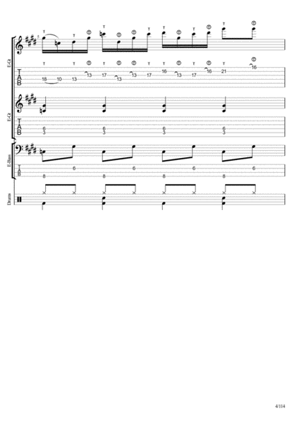 Moonlight Sonata C# Minor 3rd Movement Full Score image number null