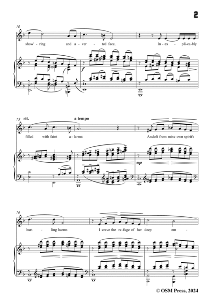 Vaughan Williams-Heart's Haven,in F Major Voice scores gallery preview page 3