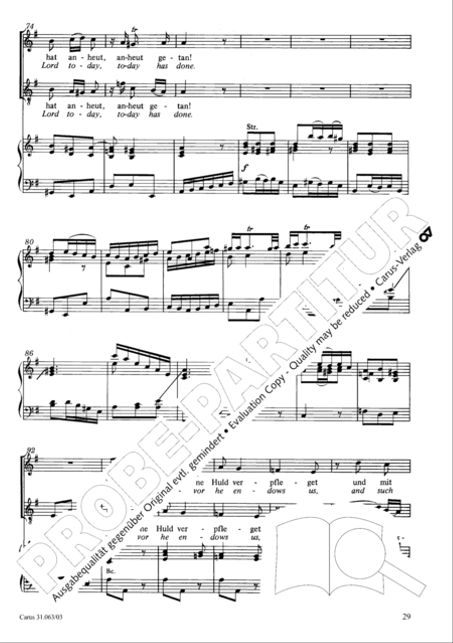Christians, etch this blessed day (Christen, atzet diesen Tag) 4-Part scores gallery preview page 30