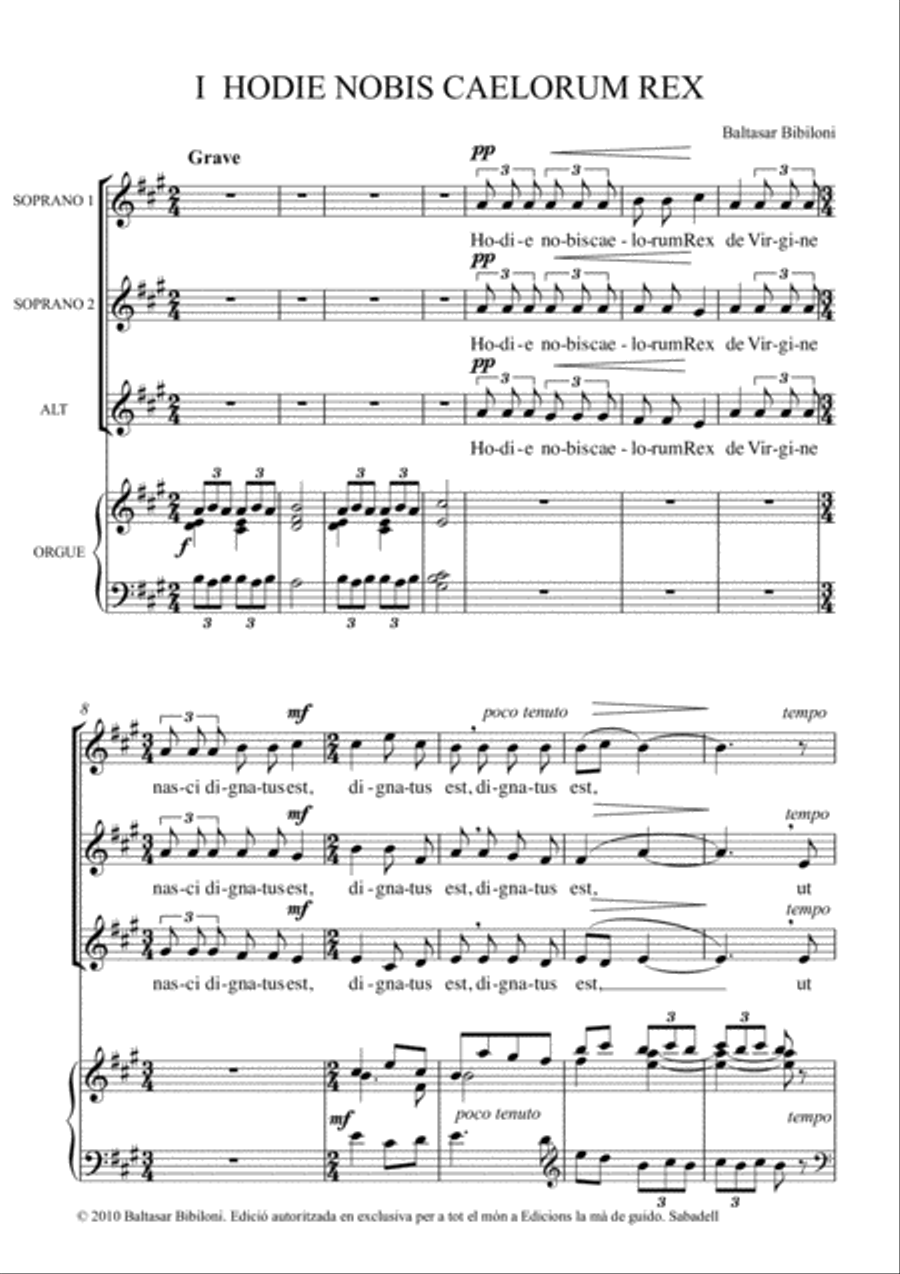 Duo responsoria in nativitate domini SSA scores gallery preview page 5