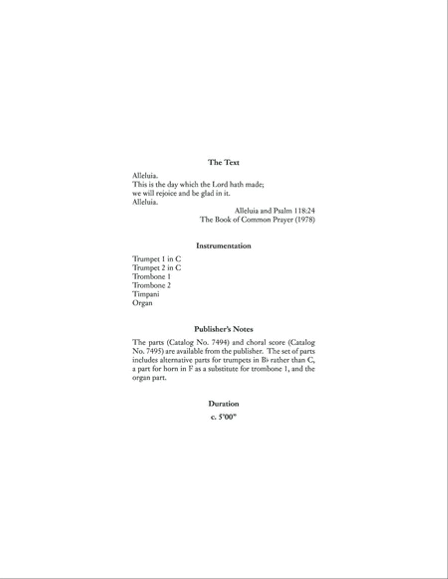 An Easter Introit (Full Score) Choir scores gallery preview page 3