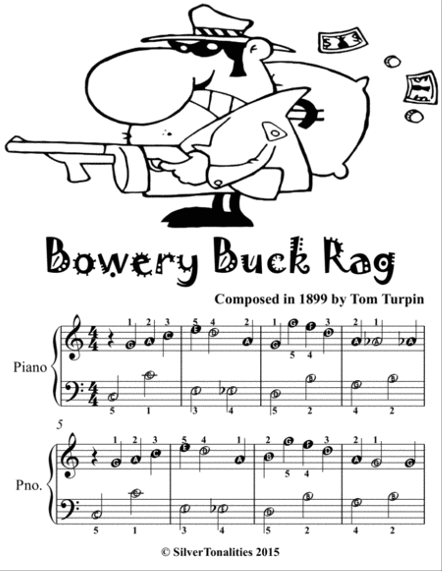 Bowery Buck Rag Easiest Piano Sheet Music for Beginner Pianists 2nd Edition Easy Piano scores gallery preview page 2