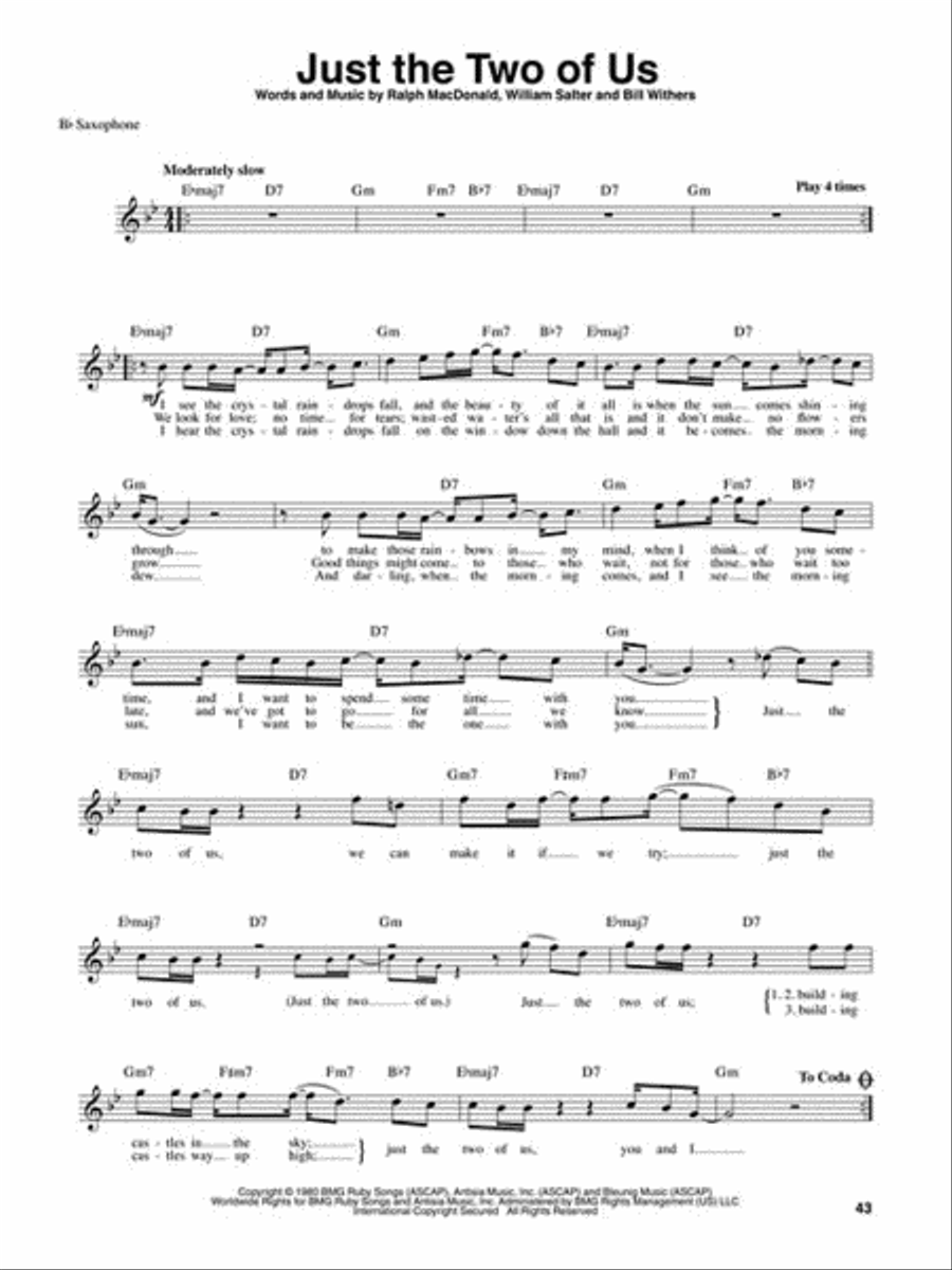 Grover Washington, Jr. Grover Washington, Jr. Saxophone Solo scores gallery preview page 4