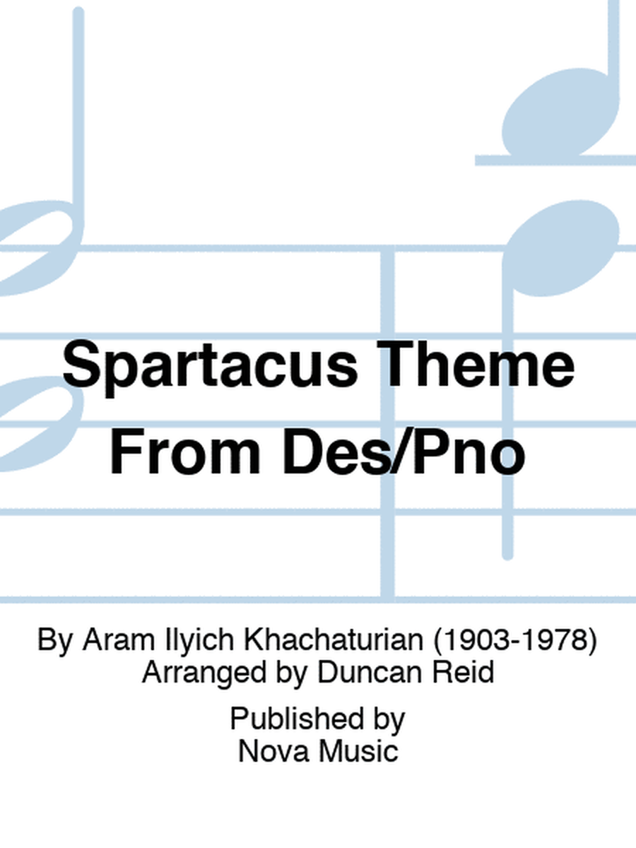 Spartacus Theme From Des/Pno