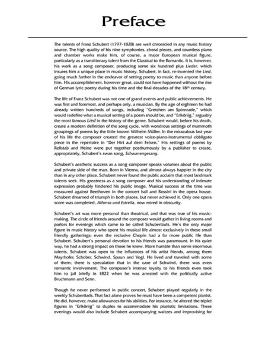 Franz Schubert – 100 Songs Voice scores gallery preview page 5