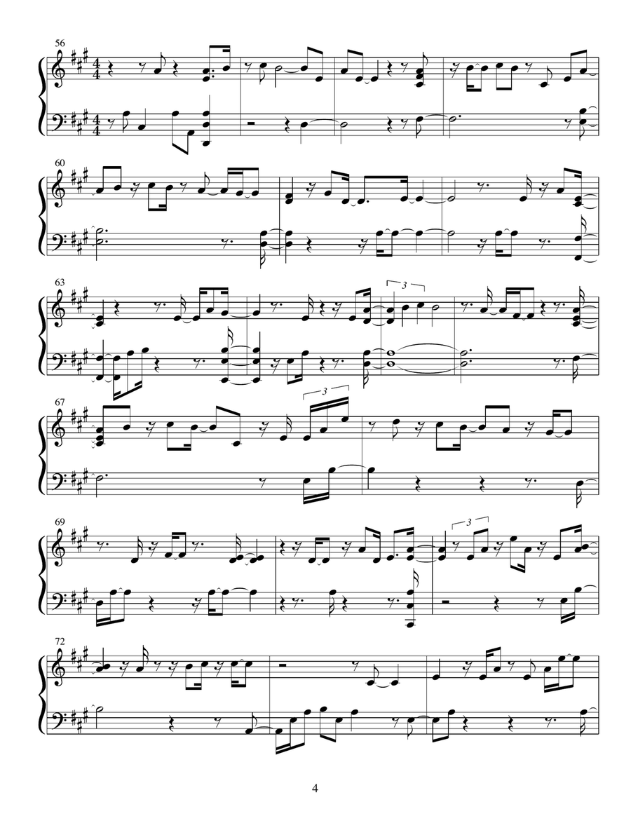 So Will I (100 Billion X) Piano Solo scores gallery preview page 4