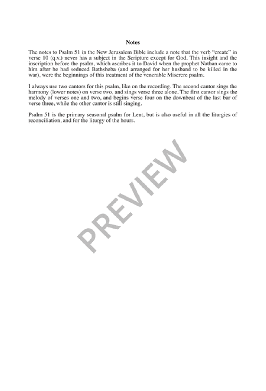 Psalm 51: Create Me Again 2-Part scores gallery preview page 3