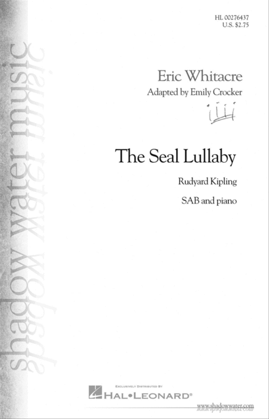 The Seal Lullaby 3-Part scores gallery preview page 1