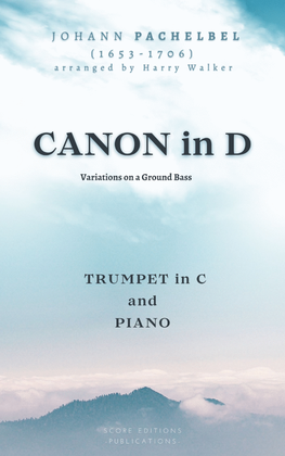 Book cover for Pachelbel: Canon in D (for Trumpet in C and Piano)