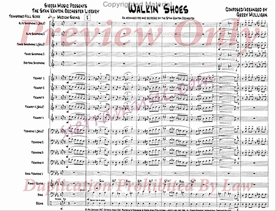 Walkin' Shoes Jazz Ensemble scores gallery preview page 2