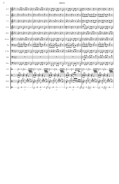 Orion by Metallica Marching Band - Digital Sheet Music