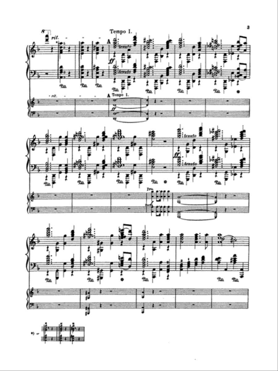 Rubinstein: Piano Concerto No. 4, Op. 70 Piano scores gallery preview page 3