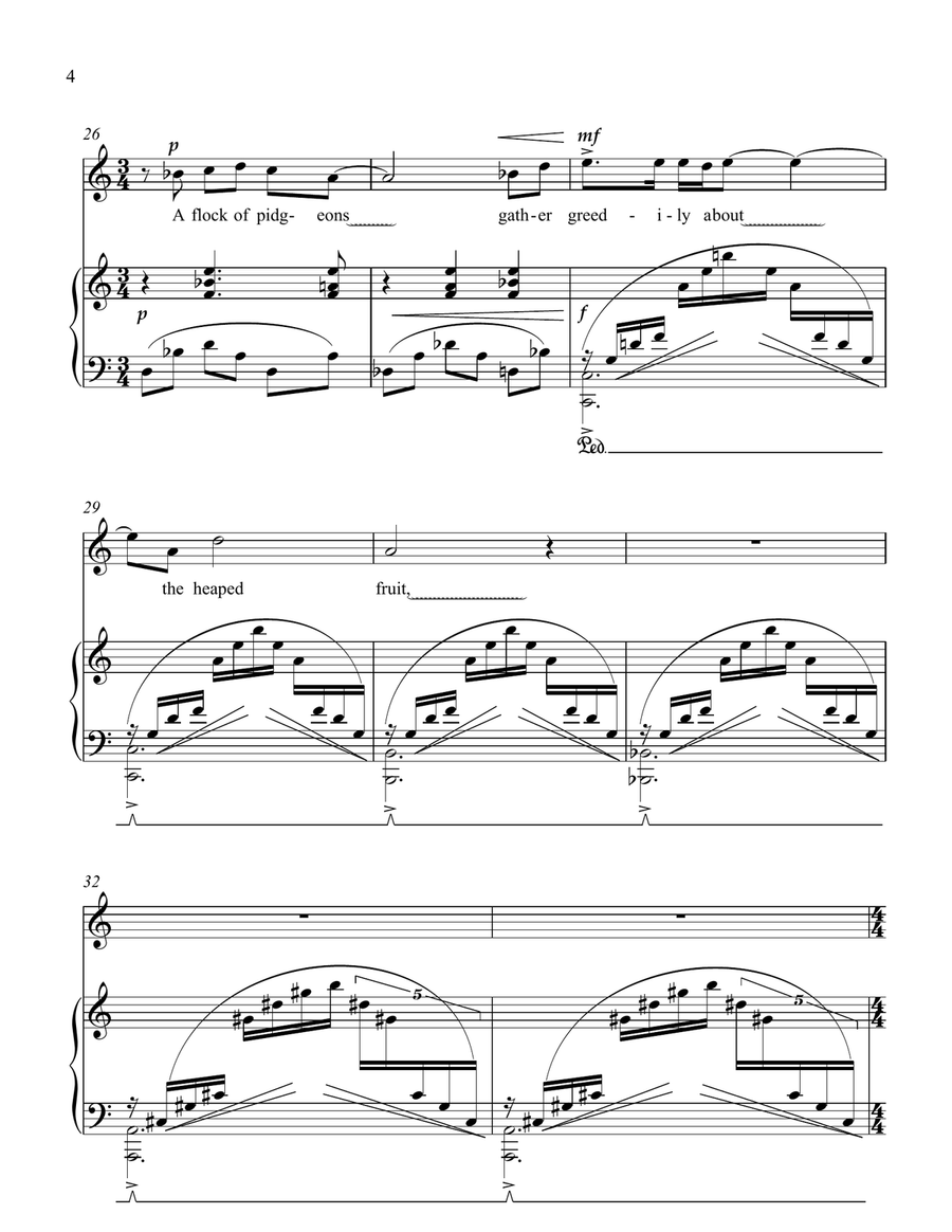 Reflections Piano, Vocal scores gallery preview page 5