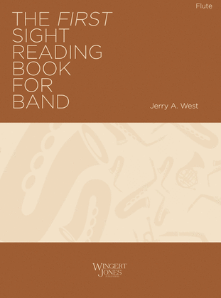 Book cover for The First Sight Reading Book for Band - Flute