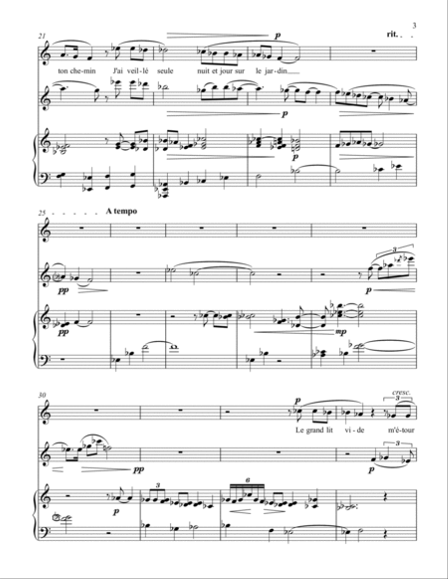 Les heures bleues Small Ensemble scores gallery preview page 3