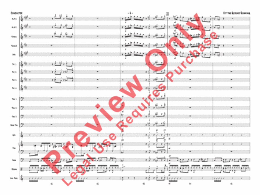 Hit the Ground Running Jazz Ensemble scores gallery preview page 11