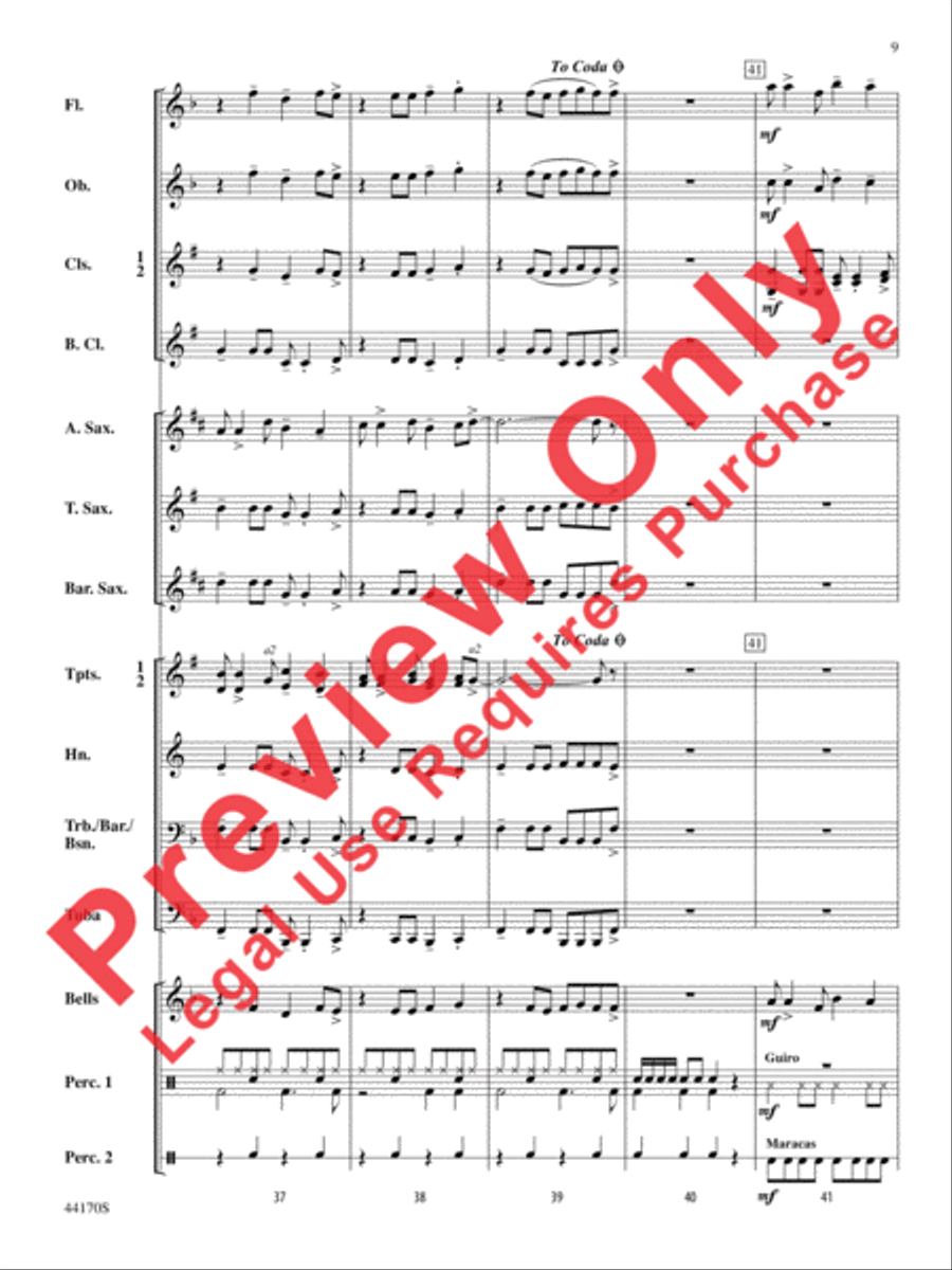 Fiesta Rock Fiesta Rock Concert Band scores gallery preview page 10
