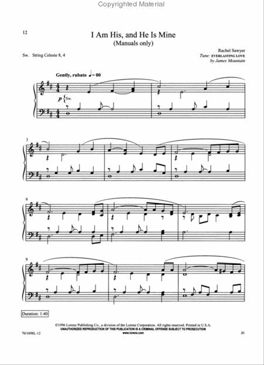 The Last-Second Organist Organ Solo scores gallery preview page 3