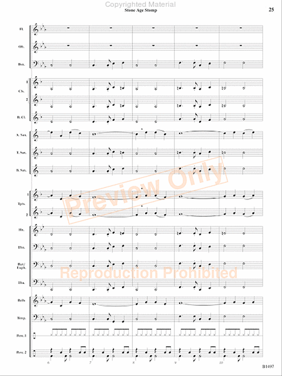 Curtain Up! Concert Band scores gallery preview page 22