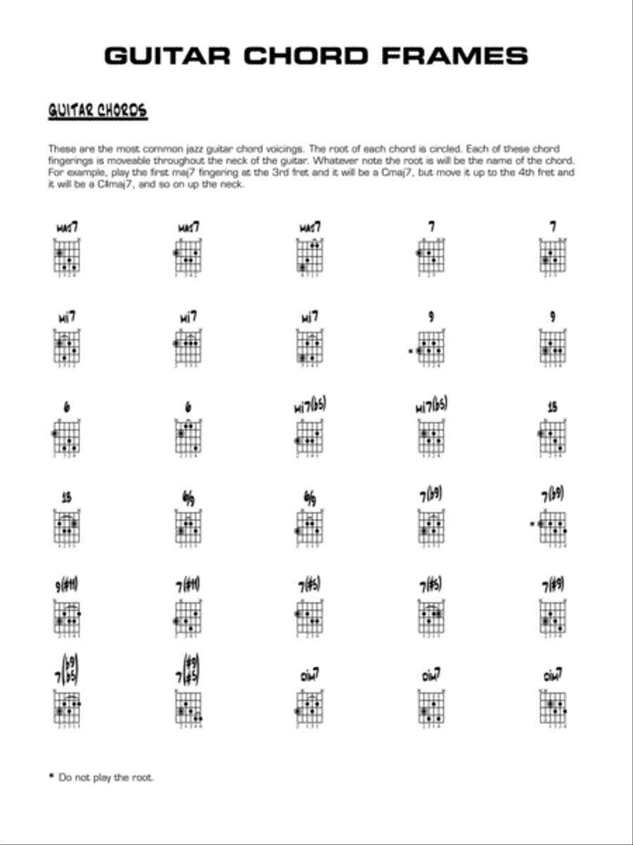 Take Five: Guitar Chords Jazz Ensemble scores gallery preview page 1