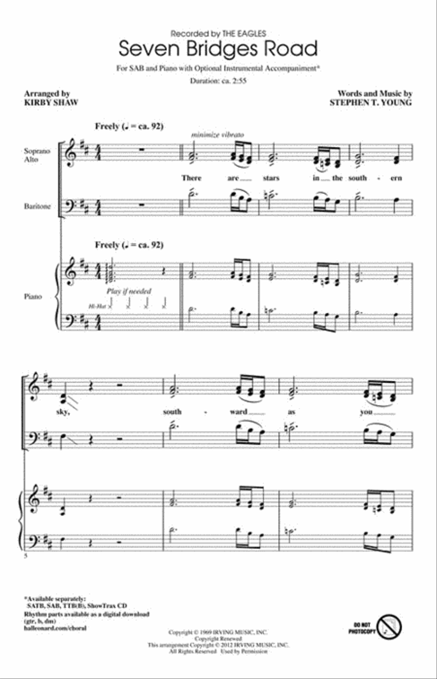 Seven Bridges Road Seven Bridges Road 3-Part scores gallery preview page 2