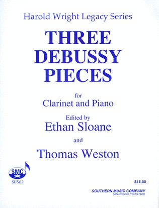Book cover for Three Debussy Pieces
