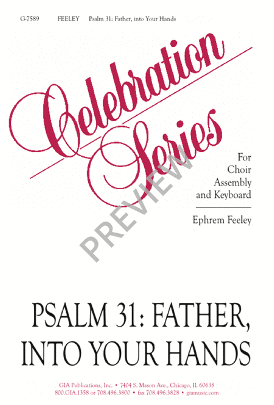 Psalm 31: Father, Into Your Hands 4-Part scores gallery preview page 1
