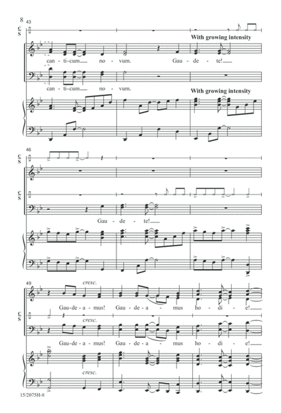 Gaudeamus! 4-Part scores gallery preview page 8