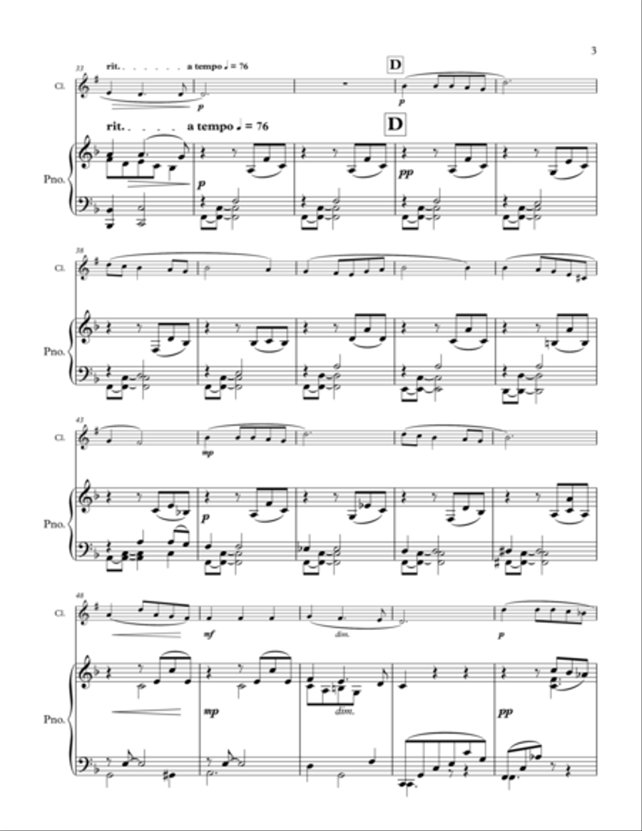 Mai Clarinet Solo scores gallery preview page 3