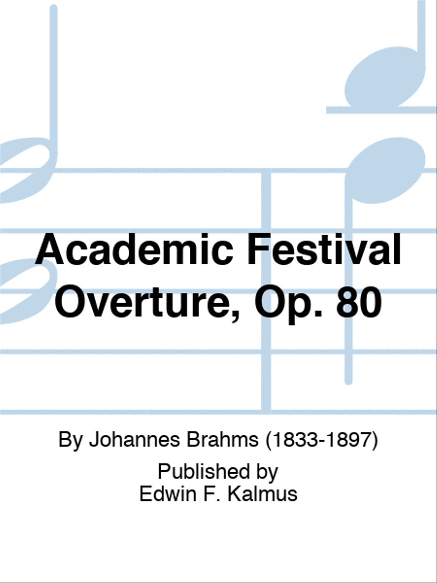 Academic Festival Overture, Op. 80 Score scores gallery preview page 1