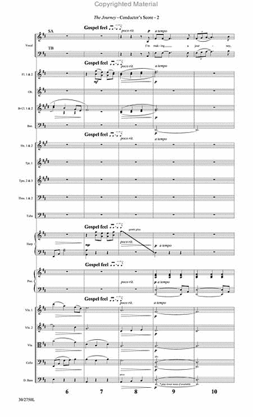 The Journey - Orchestral Score and CD with Printable Parts
