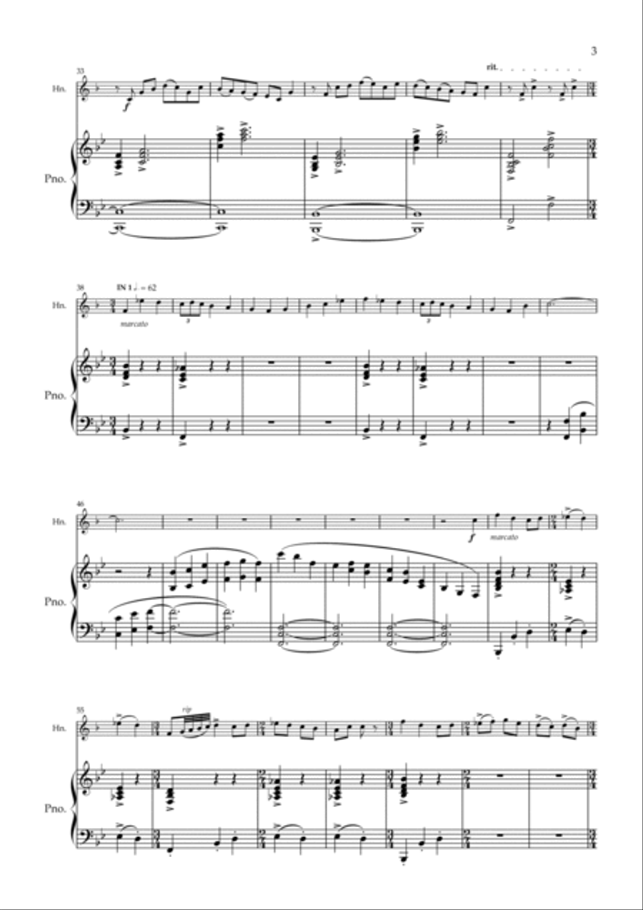 Prelude for Horn Horn scores gallery preview page 3