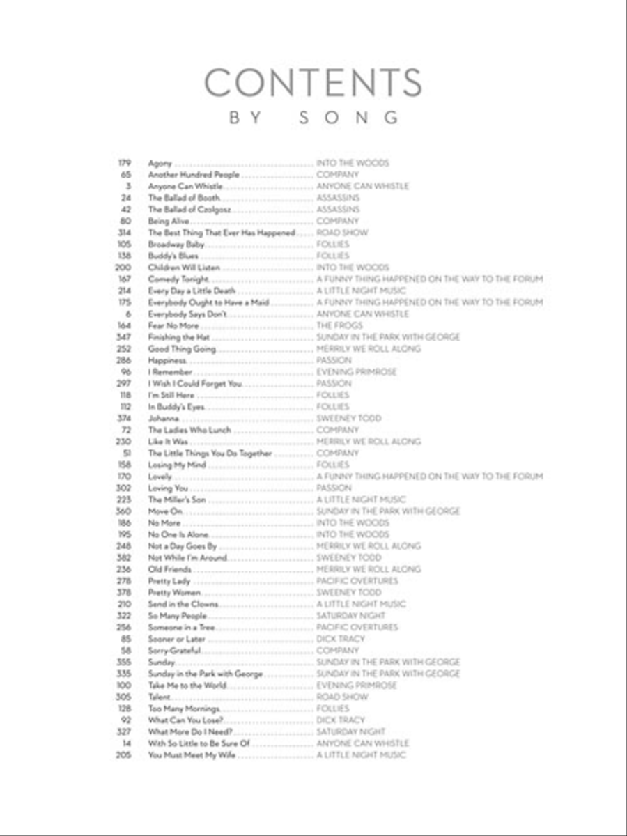 The Stephen Sondheim Collection Piano, Vocal scores gallery preview page 4