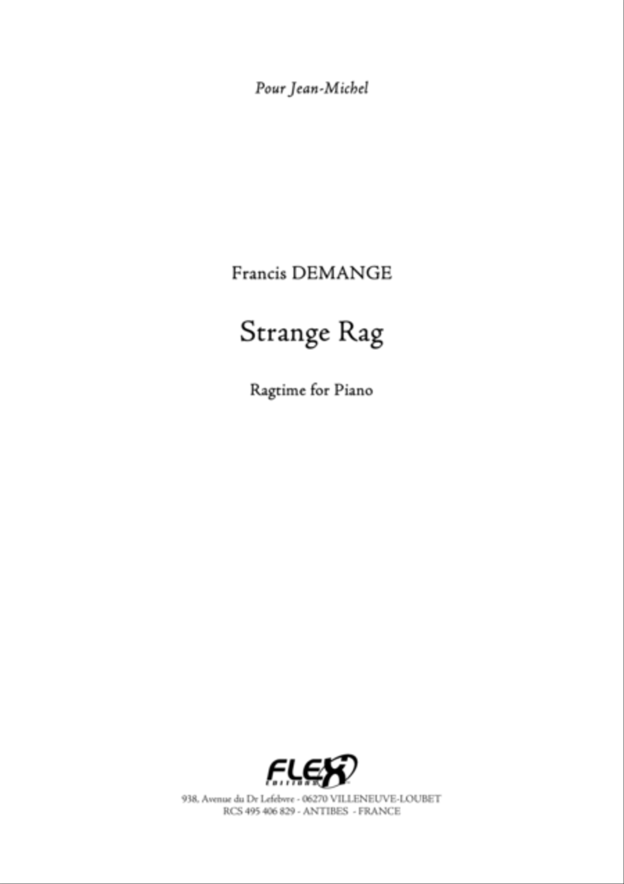 Strange Rag Piano Solo scores gallery preview page 1