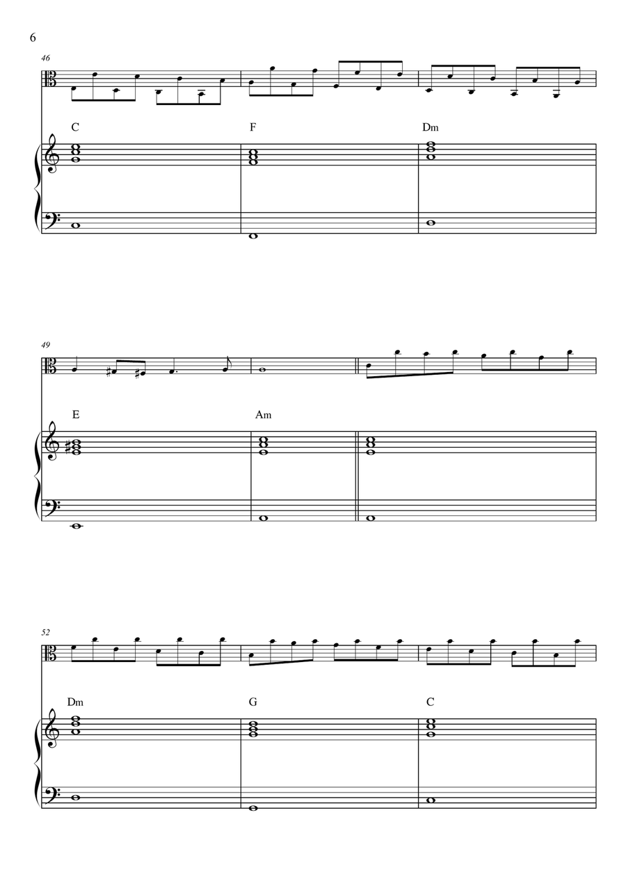 Passacaglia - Handel / Halvorsen Viola scores gallery preview page 6