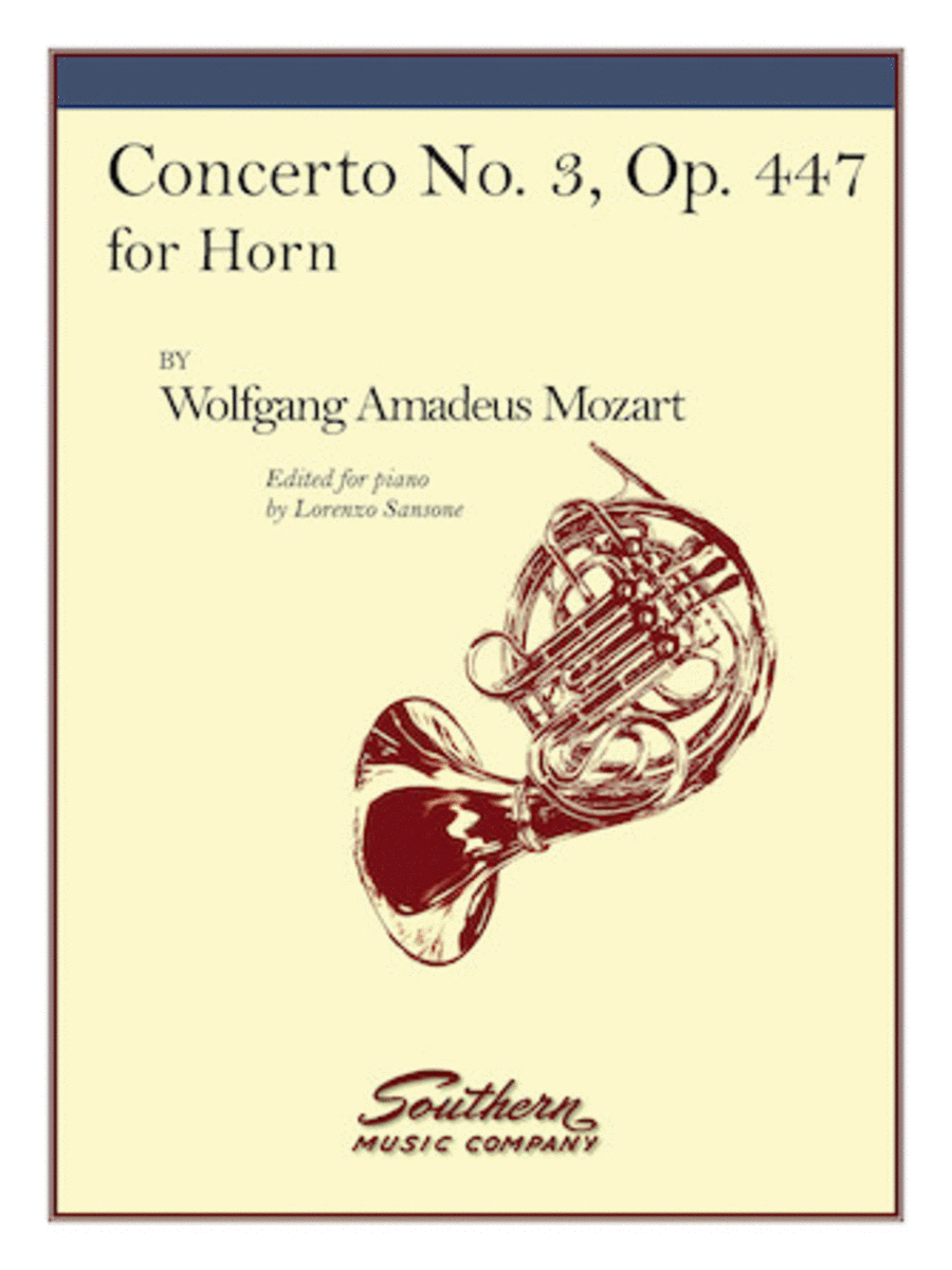 Concerto No. 3, K447 Horn scores gallery preview page 1